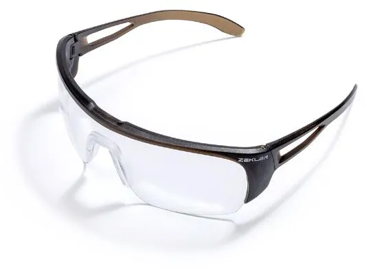 Zekler 76 Safety Glasses - Clear - Brown