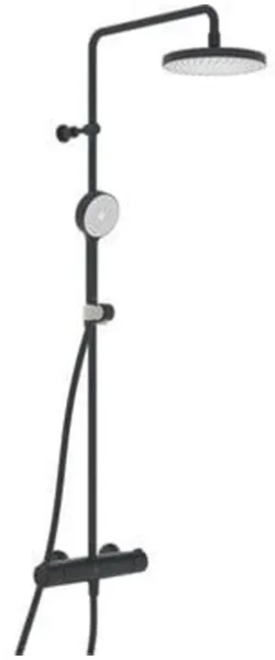 Oras Nova Rain shower system, matte black