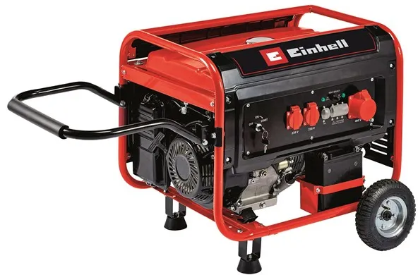 Einhell TC-PG 65/E5 petrol-powered generator with 2x230 volt and 1x400 volt