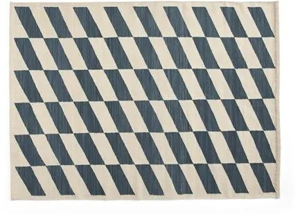 HAY Shift Kelim Rug 140x200 Blue