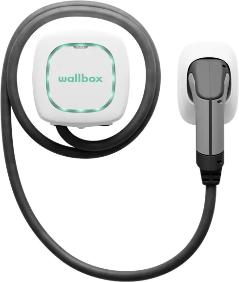 Wallbox Pulsar Plus charging box with Wi-Fi, 22 kW, 7 metres, Type 2, white