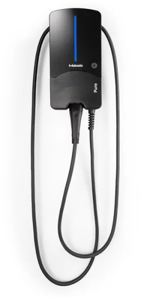 Webasto Pure Charging Box 11 kW Type 2 Black Edition with 7 m cable - Integrated Type B residual current protection
