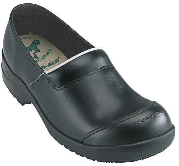 EuroDan flex safety clogs with cap black 38