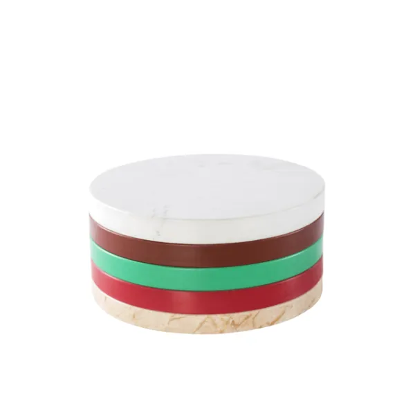 Valerie Objects Five Circles Cutting Board/Trivet Set E Multicoloured