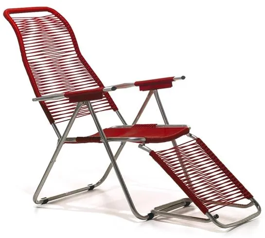 Fiam Spaghetti Sun Lounger Red