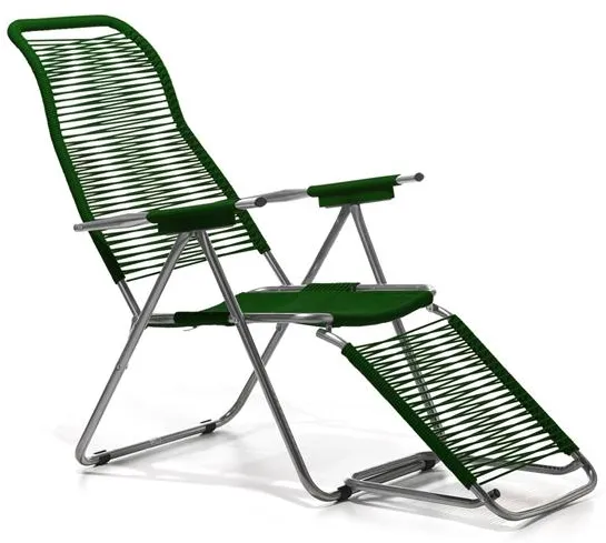 Fiam Spaghetti Sun Lounger Matte Green